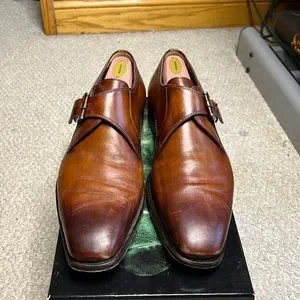 Magnanni Dress Shoes Size 9, Brown/Cuero Corsino Men main image 3